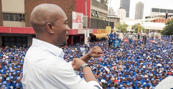 Mmusi Maimane and DA crowd