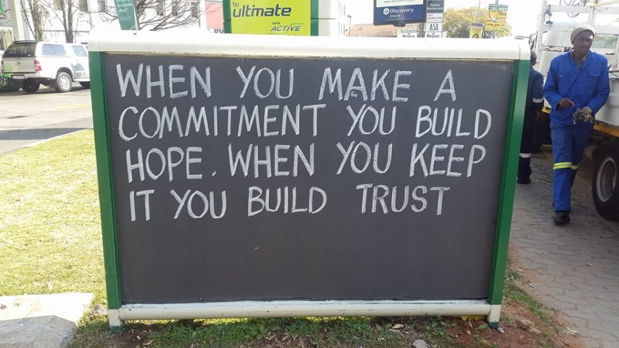 Hyde Park Petrol Pump Wisdom - Chalkboard Quotes and Messages