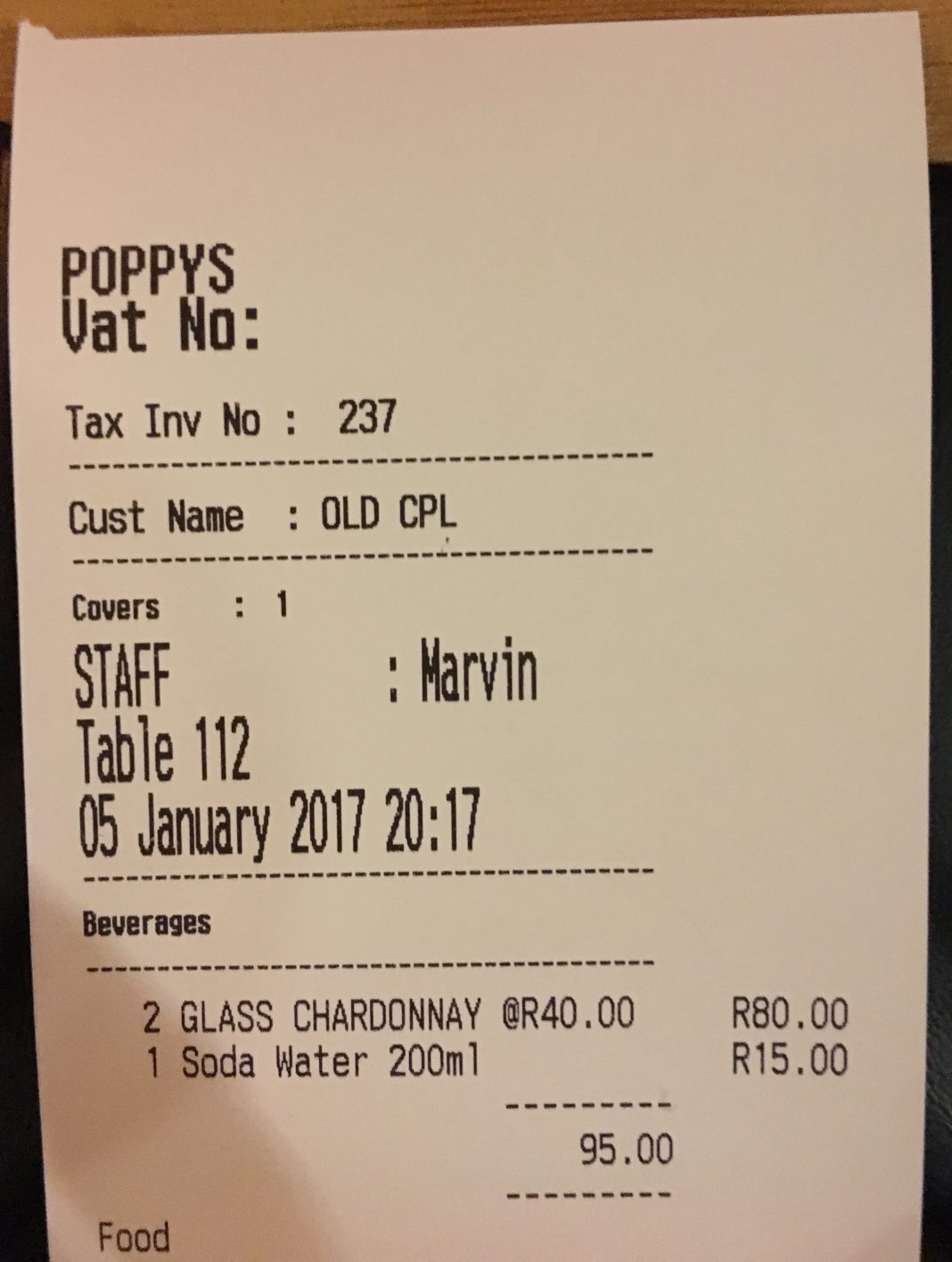 HUMOUR Your Slips Are Showing! South African Waiters Describe