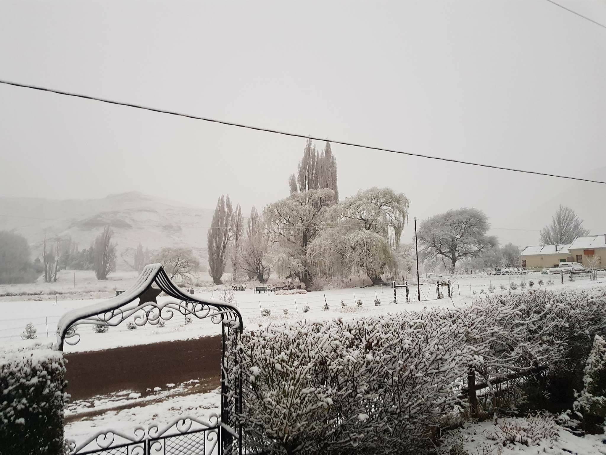 Snow in Rhodes village Eastern Cape Snow in Rhodes village Eastern Cape