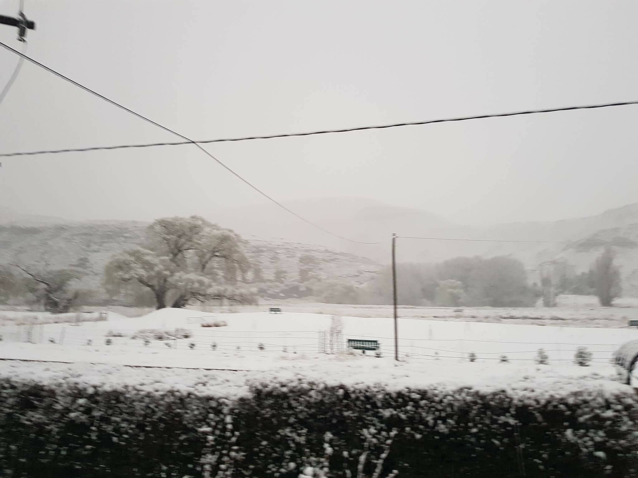 Snow in Rhodes village Eastern Cape Snow in Rhodes village Eastern Cape