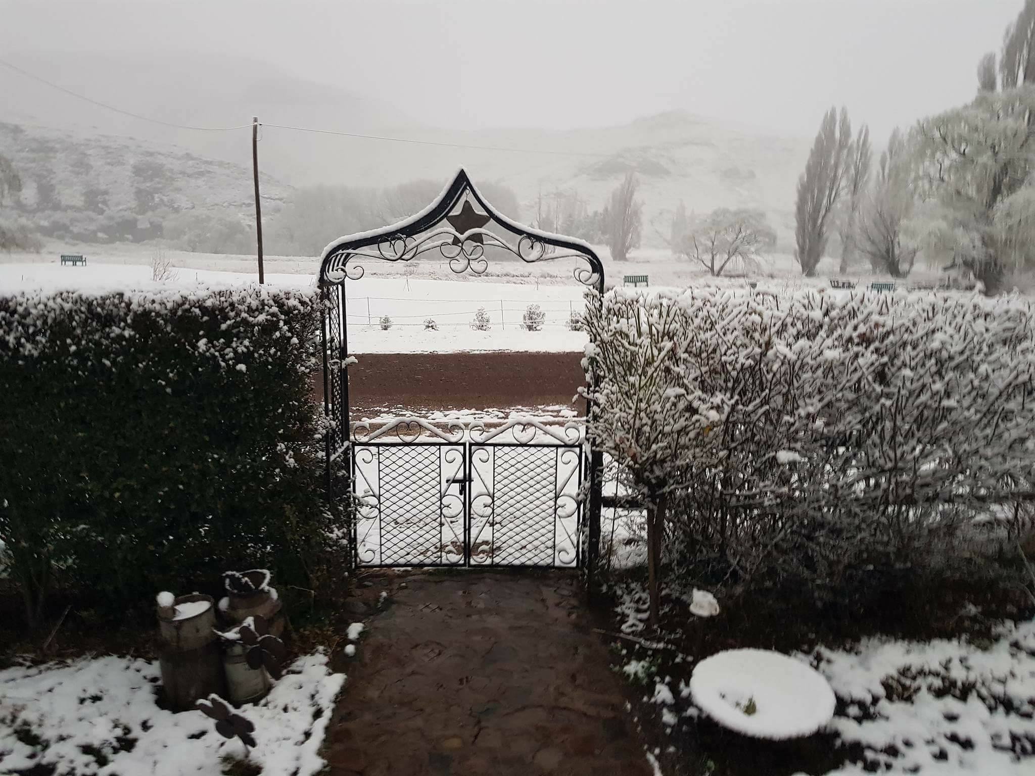 Snow in Rhodes village Eastern Cape Snow in Rhodes village Eastern Cape