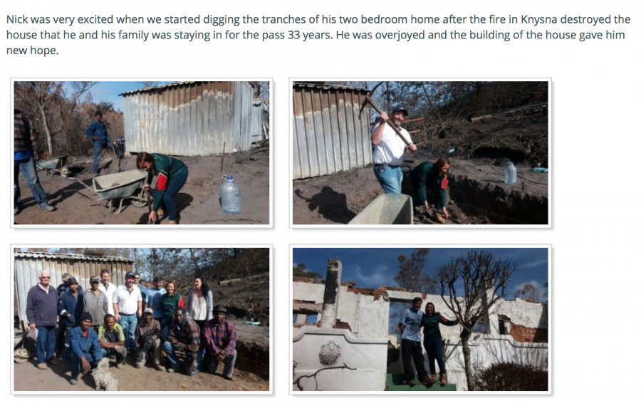 Gift of the Givers house in Knysna