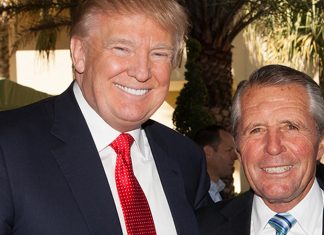 Donald Trump and Gary Player