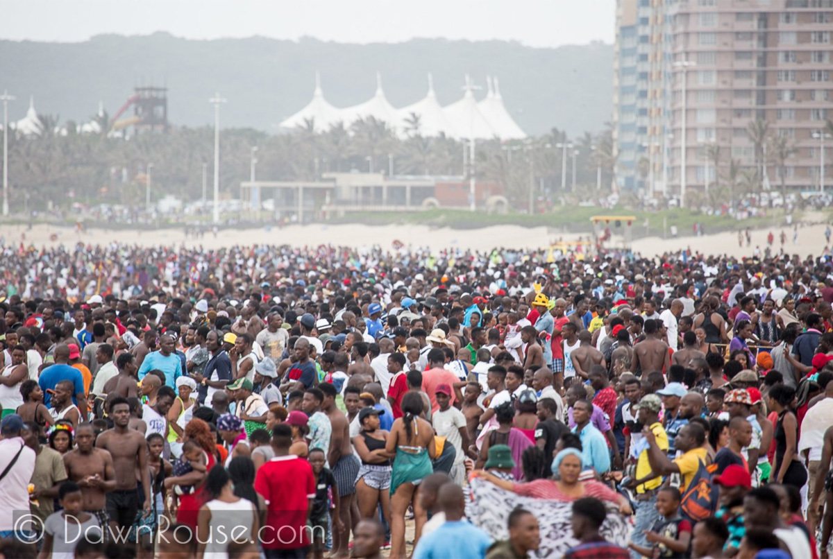PHOTOS Thousands Flock to Durban Beachfront, New Year's Day 2018