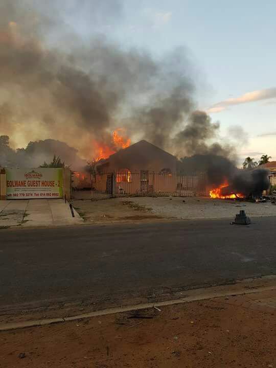 rustenburg burning