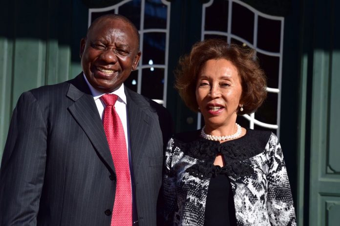 President Cyril Ramaphosa and wife Dr Tshepo Motsepe.