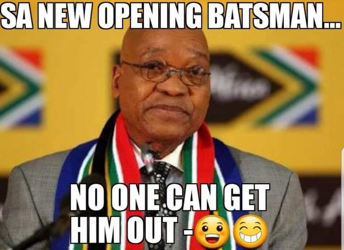 zuma jokes cricket can't get him out