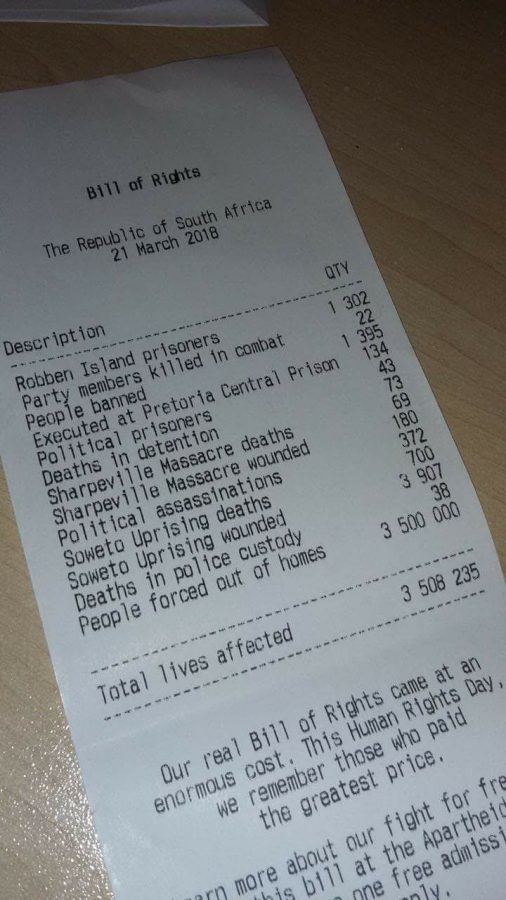 Bill of Rights on Human Rights Day.