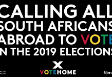 Calling All South Africans Abroad to vote