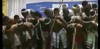Naked dancing in South Africa
