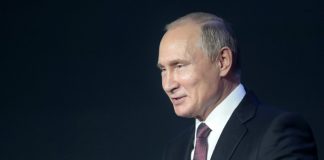 Russia's President Putin attends the International Cybersecurity Congress in Moscow