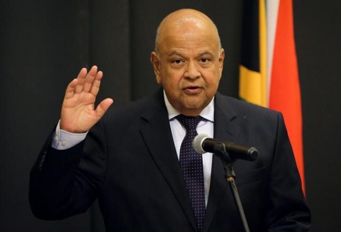 Pravin Gordhan is sworn in as Minister of Public Enterprises in Cape Town