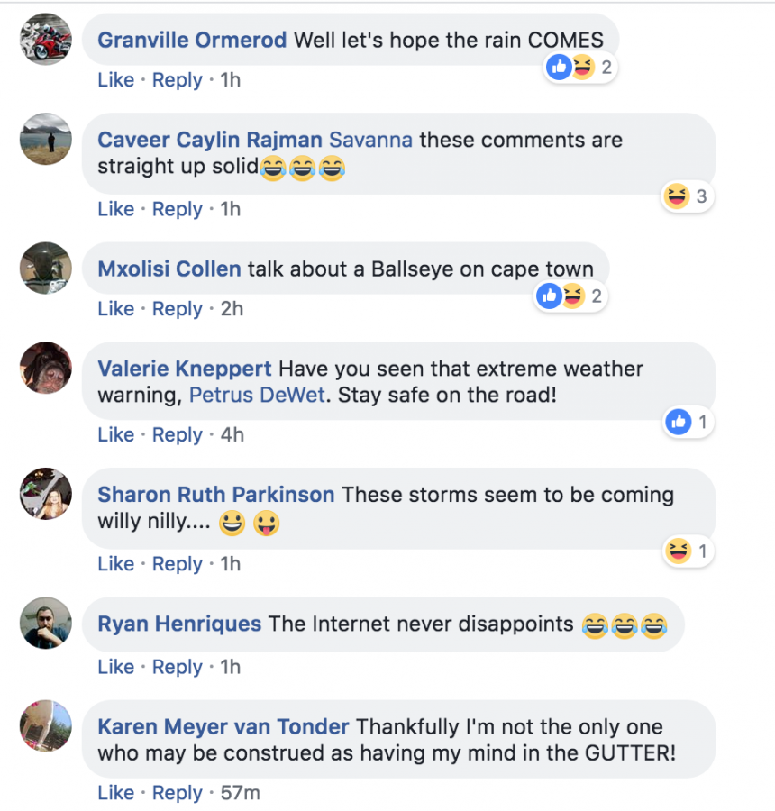 Comments on South African Snow Report