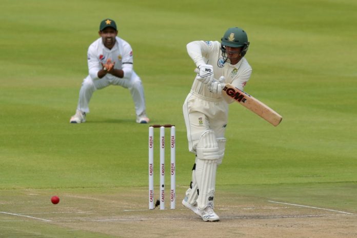 South Africa's Quinton de Kock in action REUTERS/Mike Hutchings