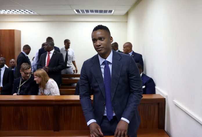 Duduzane Zuma, the son of former South African president Jacob Zuma, appears at the Specialised Commercial Crimes Court in Johannesburg