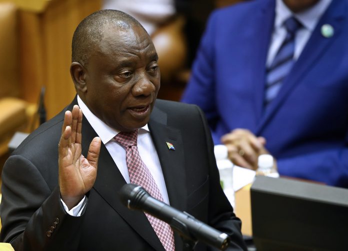 President Cyril Ramaphosa is sworn in as a Member of Parliament in Cape Town