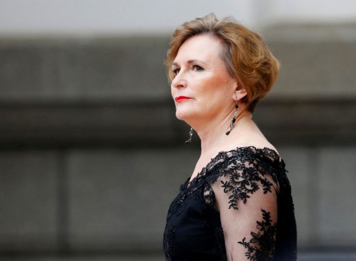FILE PHOTO: Democratic Alliance (DA) leader Helen Zille arrives for President Jacob Zuma's Sate of the Nation address at the opening session pf Parliament in Cape Town, South Africa
