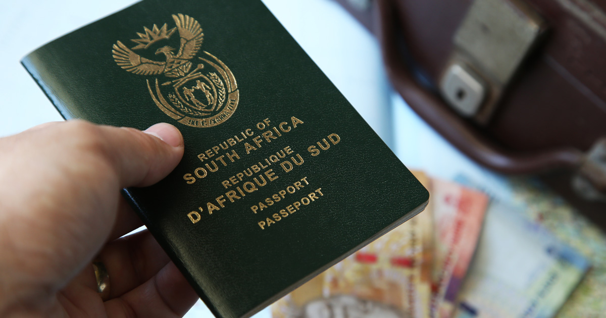 south african tourist passport