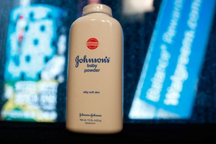 FILE PHOTO: A bottle of Johnson's Baby Powder is seen in a photo illustration taken in New York A bottle of Johnson's Baby Powder is seen in a photo illustration taken in New York. Asbestos fears