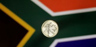 Illustration photo of South African rand