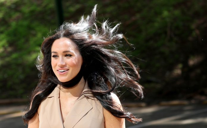 Britain's Meghan Markle, Duchess of Sussex, visits the University of Johannesburg