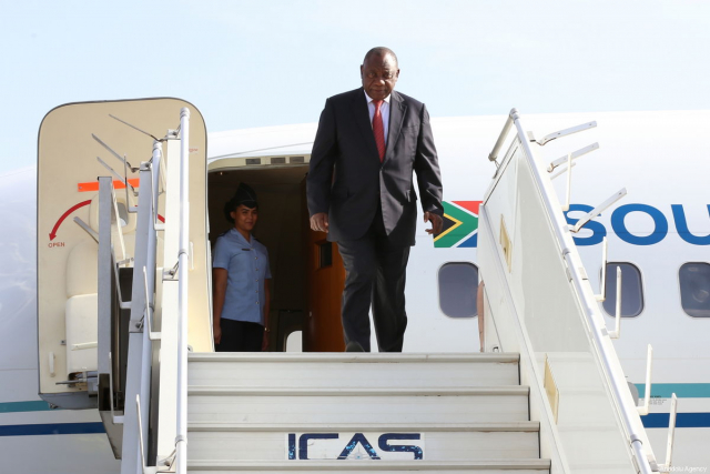president ramaphosa in london