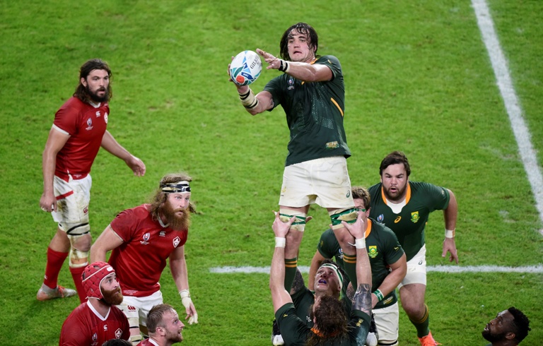 South Africa's Franco Mostert in action