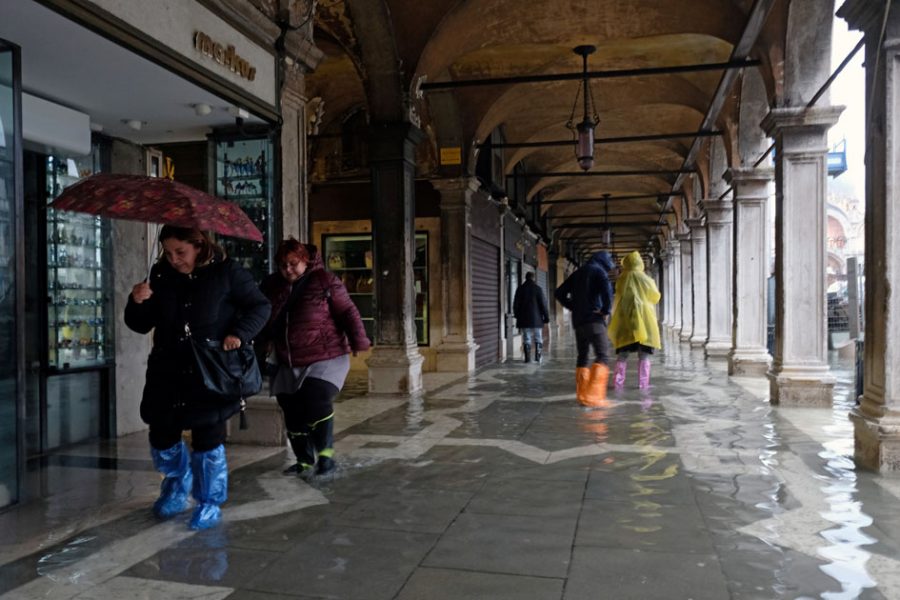 venice floods storm climate change
