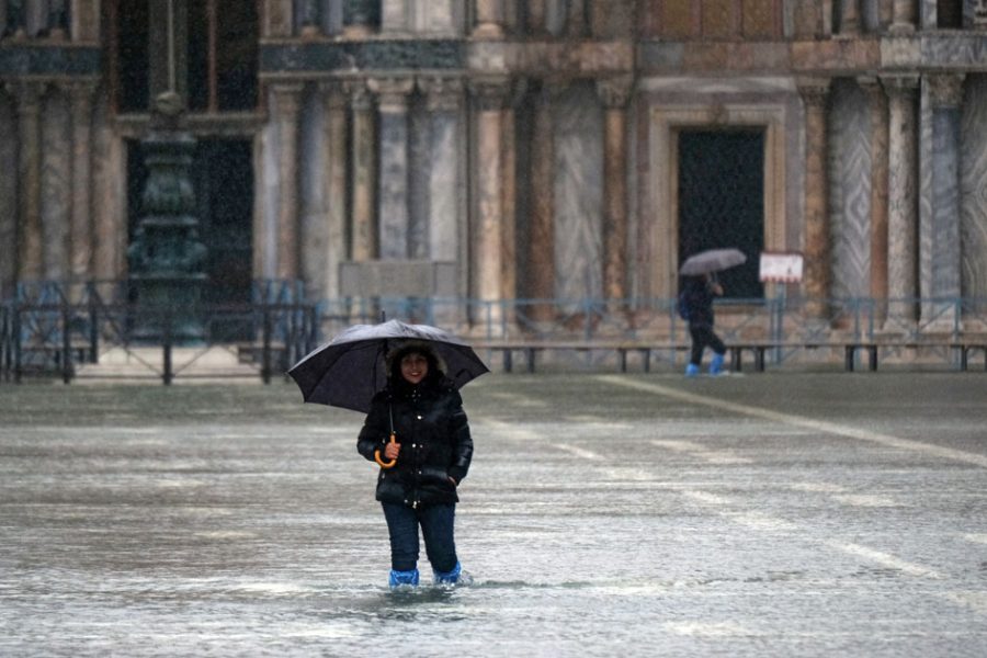 venice floods storm climate change