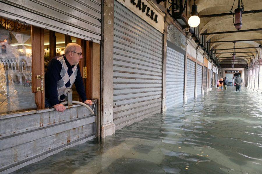 venice floods storm climate change