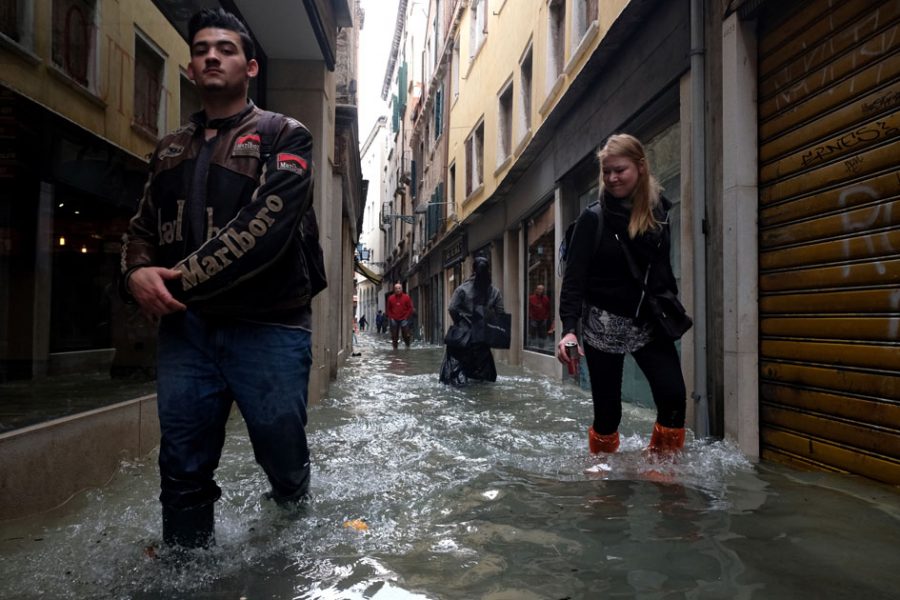 venice floods storm climate change