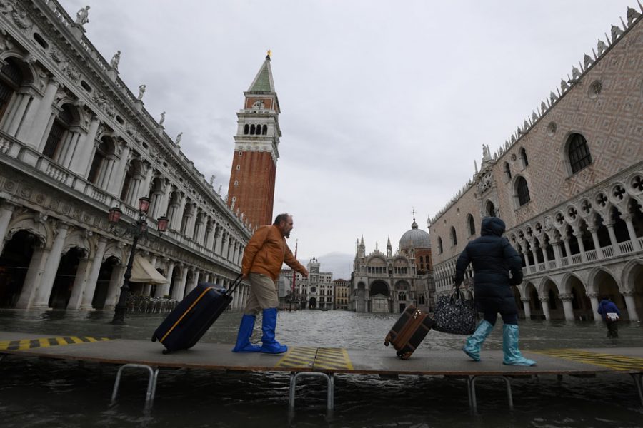 venice floods storm climate change
