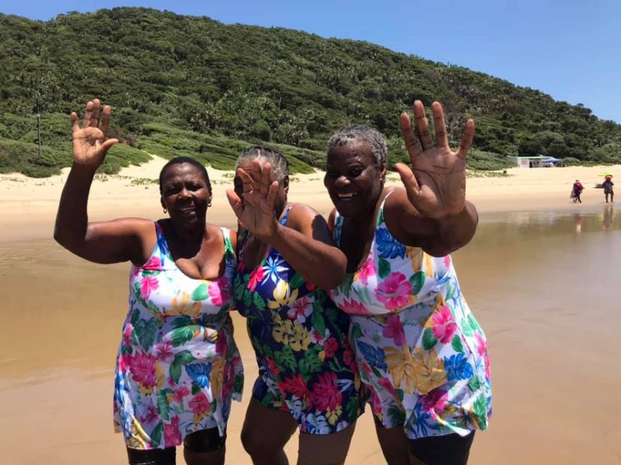 Granny on the beach