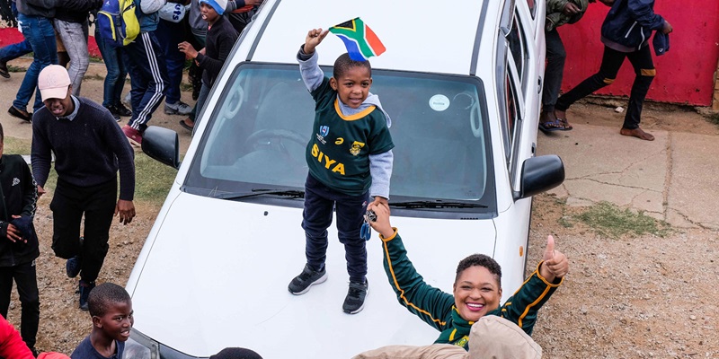 springbok fans pe kid