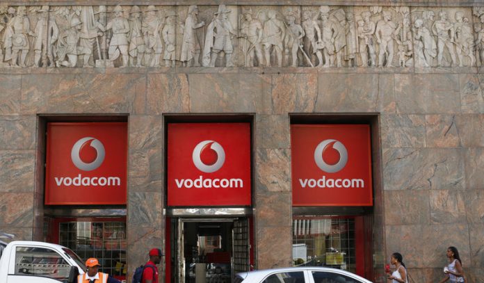 A branch South African mobile communications provider Vodacom in Cape Town