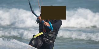 brave-kitesurfer-muizenberg-beach