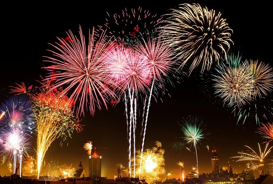 waterfront fireworks