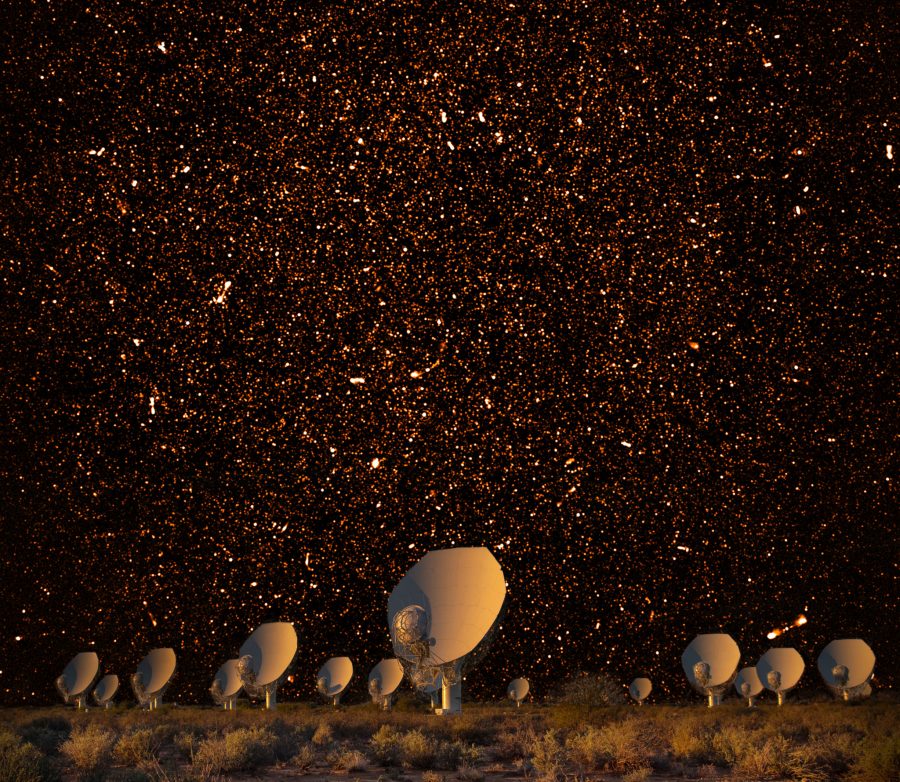 south africa meerkat telescope images milky way