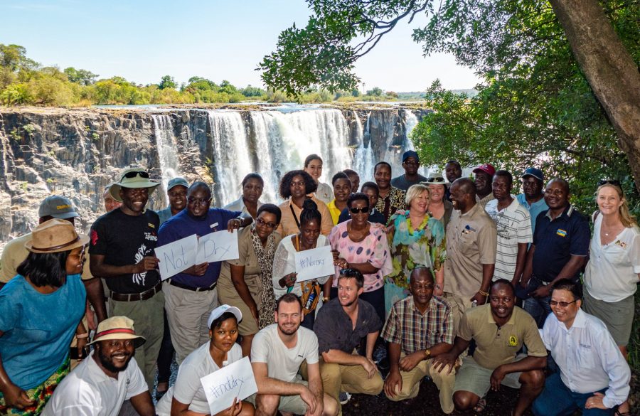 Victoria Falls is not drying up tourism tells BBC