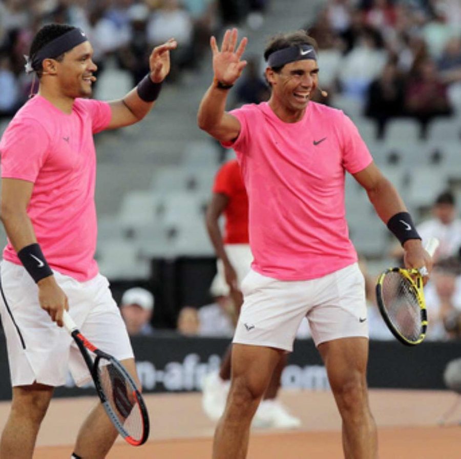 Trevor Noah and Rafa Nadal Cape Town