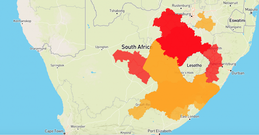 weather warnings floods south africa