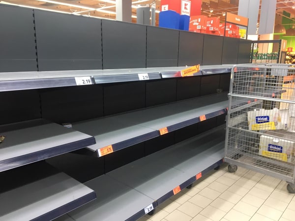 europe shop shelves coronavirus quarantine