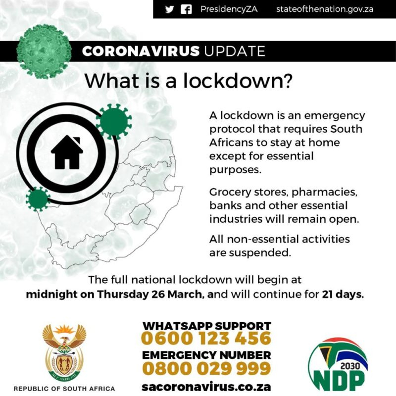 lockdown south africa