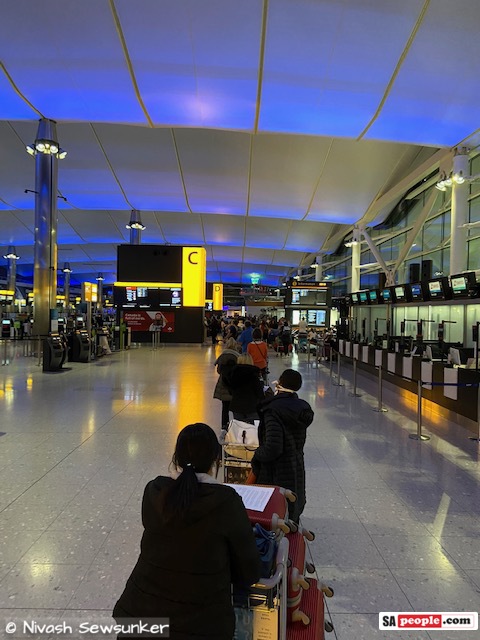 heathrow early morning south africans repatriation