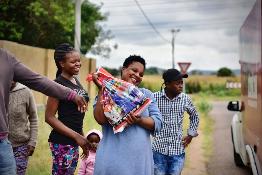 pretoria township south africa lockdown feeding scheme