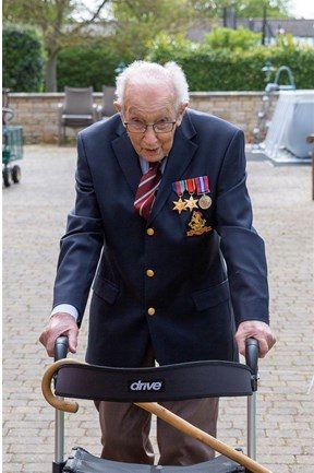 Captain Tom Moore raising funds for NHS Charities Captain Tom Moore raising funds for NHS Charities