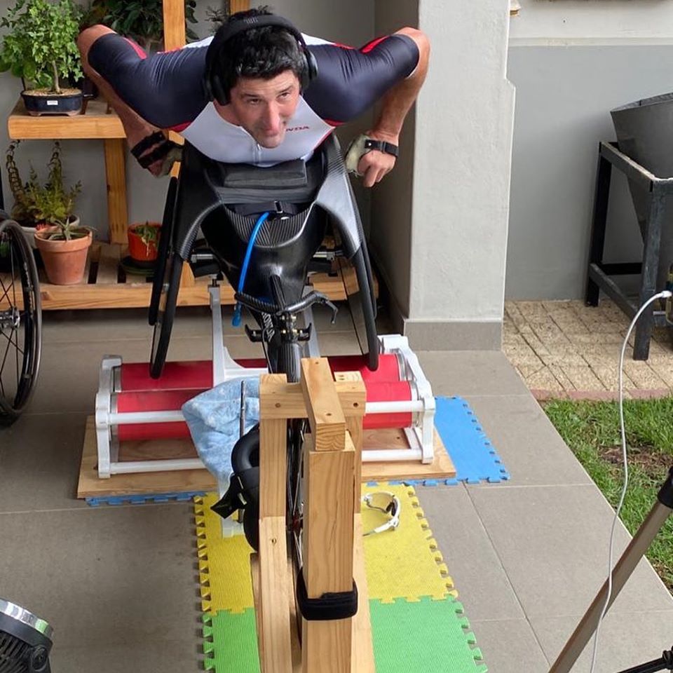 South African wheelchair Ernst van Dyk virtual Boston Marathon