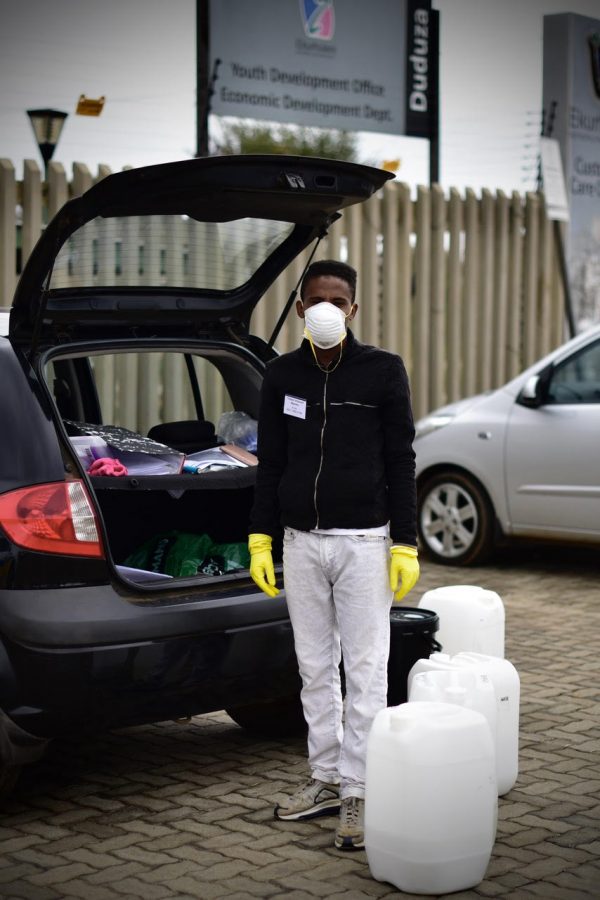 Delivery of sanitizing materials Delivery of sanitizing materials