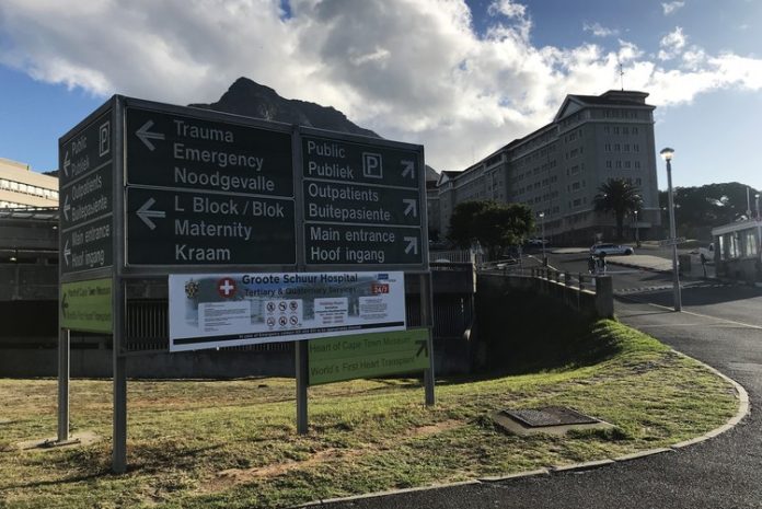 Groote Schuur hospital covid south africa gu